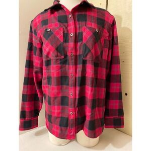 Outdoor Research Womens Size Medium Plaid Flannel Shirt Long‎ Sleeve Button Down